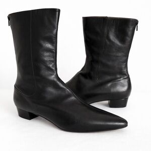 J.Crew Leather Ankle Boots Size 8
